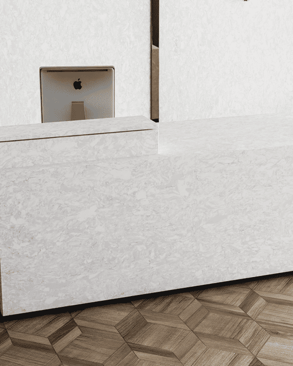 Linen White luxury quartz slab